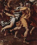 Der Raub der Sabinerinnen, Detail Nicolas Poussin